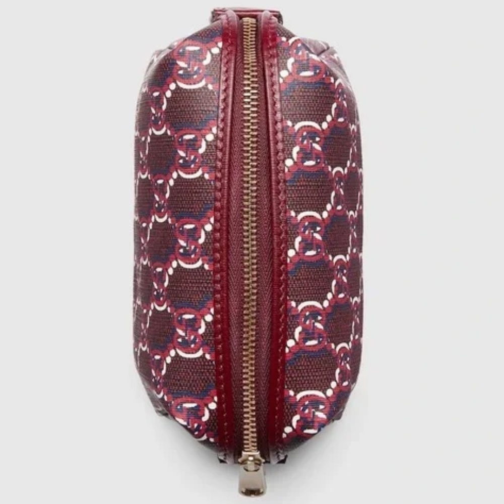 GUCCI Burgundy Pouch w/ GG Shadow NWOT w/ Dust Bag - Picture 8 of 13